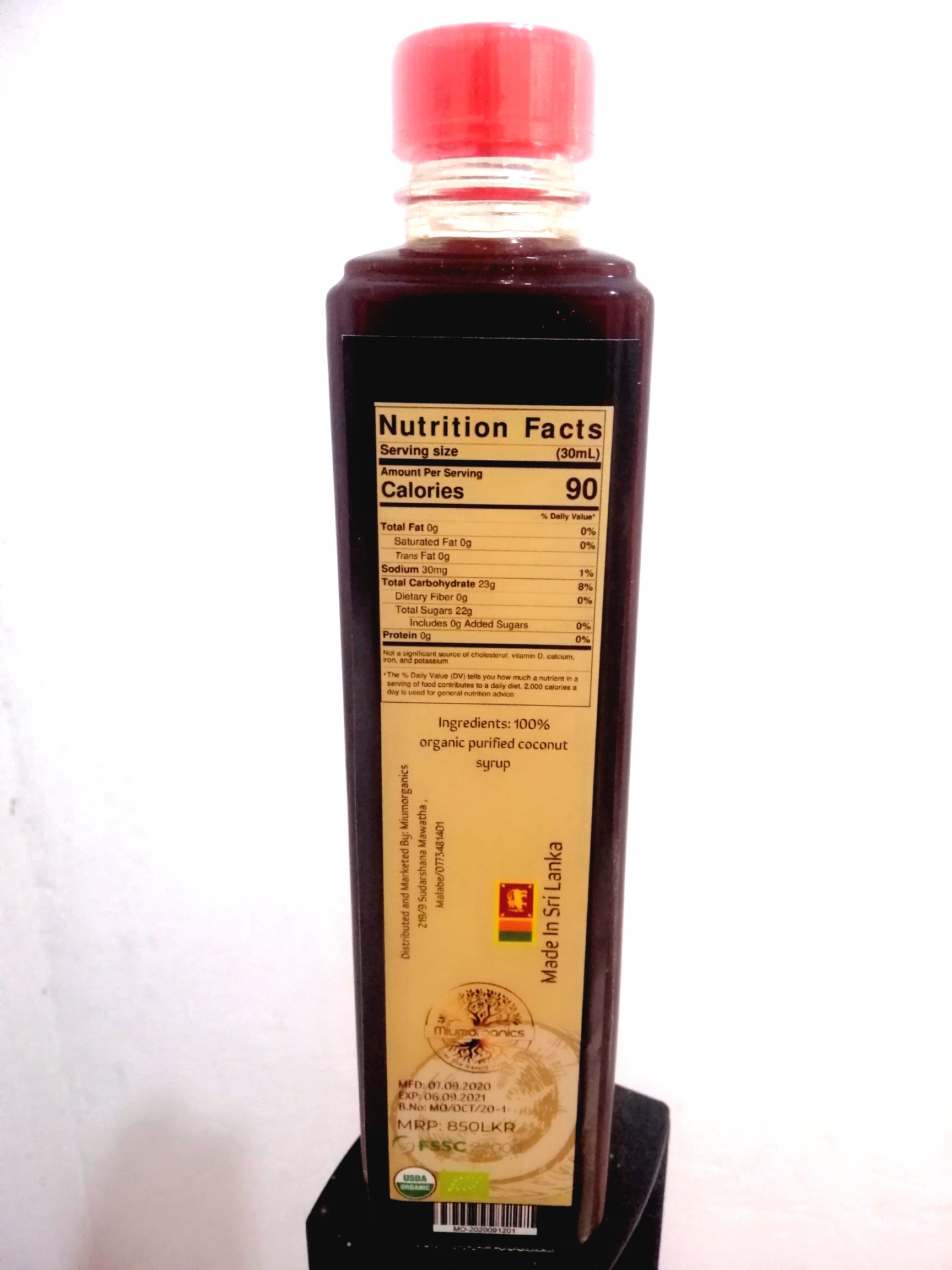 Organic Coconut Treacle / Syrup – 420ml
