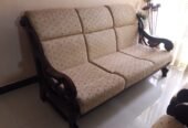 Solid Wooden Sofa Set with Cushion