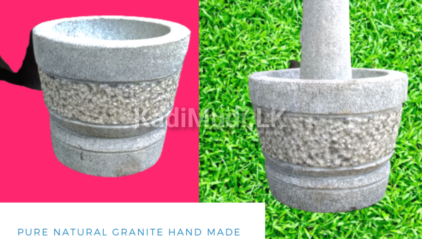 Motar and Pestle – Pure Granite – Wangediya