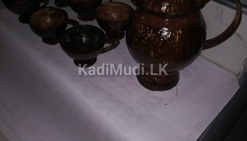 Coconut Jug and Cup Set