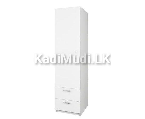 Single Door-Wardrobe-White (Soft-Close)