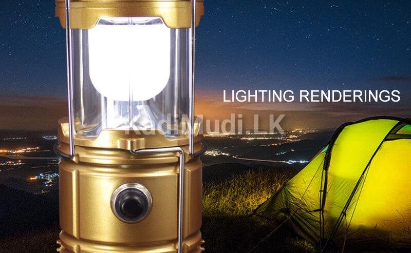 Rechargeable LED Camping Lantern Solar Flashlight