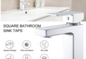 Modern Bathroom Square Basin Mixer Tap