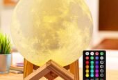 3D Moon Lamp, 16 Colors Moon Light Lamp With Stand