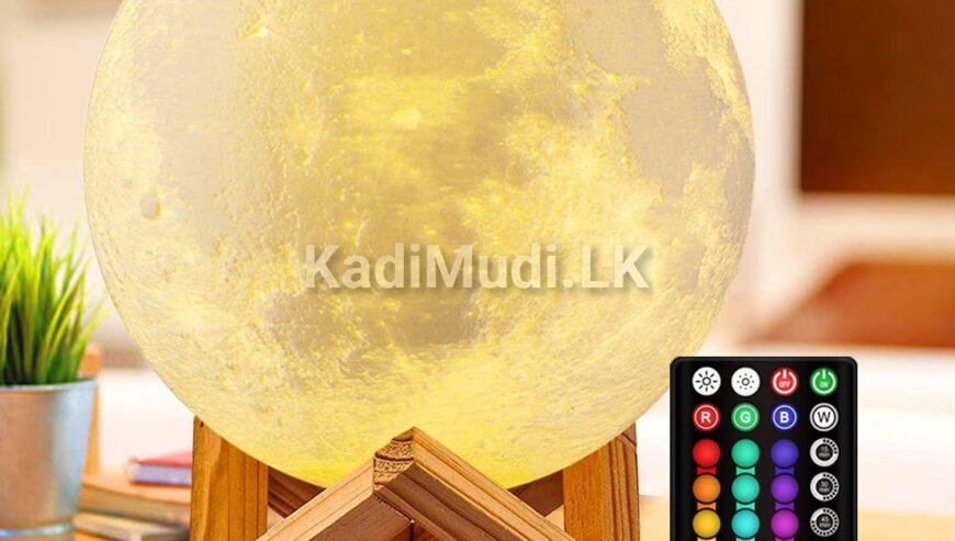 3D Moon Lamp, 16 Colors Moon Light Lamp With Stand