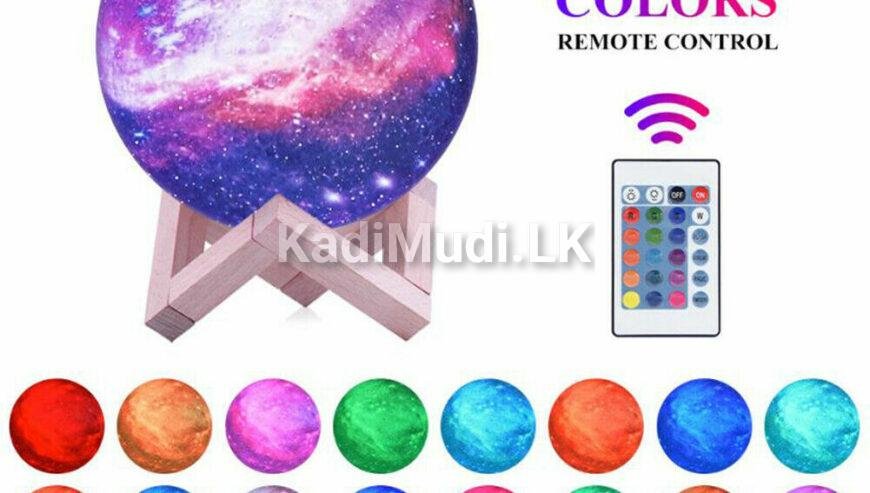 3D Moon Lamp, 16 Colors Moon Light Lamp With Stand