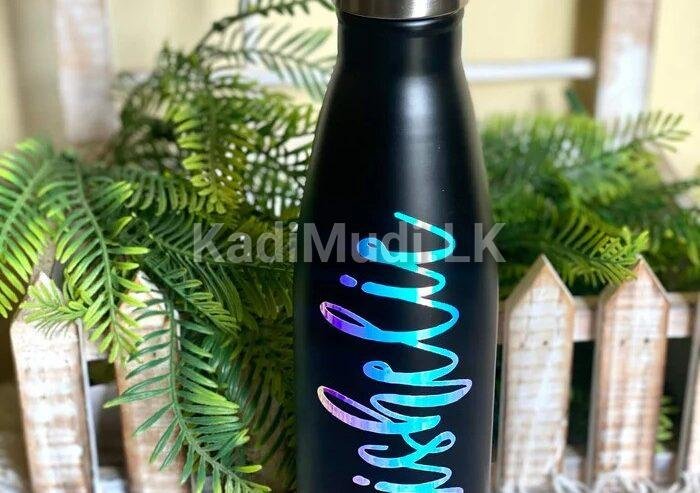 Stay Stylish with the Matte Black Flask Bottle